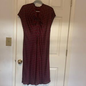 Talbots Polka dot dress 100% silk